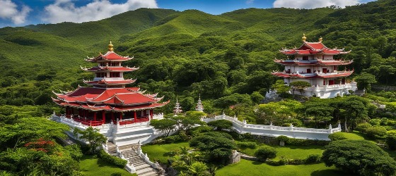 عکسی از معبد تائویستی Taoist temple